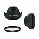 58mm Lens Hood Set for Canon Camera,2 Pack 58mm Hard/Soft Lens Hood + 58mm UV Filter Lens Kit for Canon...