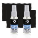 Camkix Lens and Screen Cleaning Kit - 2x cleaning spray, 2x microfiber cloth - Perfect to clean the lens of...