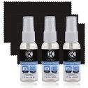 Camkix Lens and Screen Cleaning Kit - 3x cleaning spray, 3x microfiber cloth - Perfect to clean the lens of...