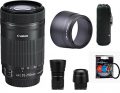 Canon EF-S 55-250mm f/4-5.6 IS STM Lens kit, Includes Maxsimafoto UV filter/Protector...