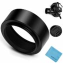 Fotover 43mm Metal Standard Screw-in Standard Lens Hood with Centre Pinch Lens Cap for Canon Nikon Sony Pentax Olympus Fuji...