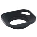 Haoge LH-B43P 43mm Rectangular Square Metal Screw-in Lens Hood Shade with Hollow...