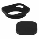 Haoge LH-E2P 49mm Square Metal Screw-in Lens Hood Hollow Out Designed with Metal Cap for Leica Rangefinder Camera with 49mm...