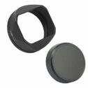 Haoge Square Metal Lens Hood for Fuji Fujifilm FinePix X100V X100F X100 X100S X100T X70 Camera Black LH-X54B+Cap-X54B Lens Shade...