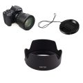HomyWord (Lens Hood + Lens Cap ) Black Replaces Canon EW-73D Reversible...