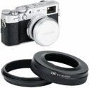 JJC Lens Hood with Adapter Ring for Fujifilm Fuji X100V X100 X100S X100T X100F Cameras, Replaces Fujifilm LH-X100 lens hood...