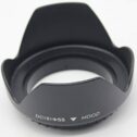 Komet 55mm Tulip Flower Lens Hood for Nikon D3400 D3500 D5600 with Nikkor AF-P 18-55mm Lens