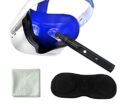 Lens Cleaning Kit - Lens Cleaning Pen, Lens Protect Cover & Microfiber Cloth for Oculus Quest 2, Valve Index, PS4...