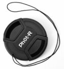 Phot-R 37mm Protective Centre Pinch Snap-On Lens Hood Cap Keeper Cover with Safety Cord for DSLR Cameras with an 37mm...