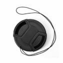Phot-R 49mm Protective Centre Pinch Snap-On Lens Hood Cap Keeper Cover with Safety Cord for DSLR Cameras with an 49mm...