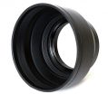 Phot-R 55mm Professional 3 Stage Collapsible Universal Rubber Multi-Lens Hood