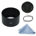 SIOTI Camera Long Focus Metal Lens Hood with Cleaning Cloth and Lens...