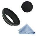 SIOTI Camera Wide Angle Metal Lens Hood + Cleaning Cloth + Lens...