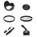 SK8 58mm Diameter Camera Lens Bundle Kit Lens Hood Cap UV CPL Filter Brush Set For Canon MP-E 65mm f/2.8...