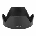 Sxhlseller EW-73B black plastic lens hood, for night/backlight shooting, improve image quality protect the lens, for Canon EF-S 17-85 f/4-5.6...