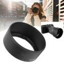 Tefola ET‑54B Durable Lens Hood Reversible Compatible with Canon EF‑M 55‑200mm F/4.5‑6.3 IS STM Lens