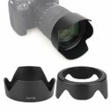 Topiky Camera Lens Hood, EW-73B Plastic Lens Hood Mount Replacement for Canon EF-S 17-85 f/4-5.6 IS USM Lens, Black(EW-73B)