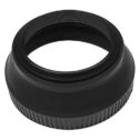 vhbw Lens Hood compatible with Leica Summilux 35mm f/1.4 ASPH - Wide-Angle Lens Shade, Matt Black, Rubber, Round