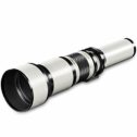 Walimex pro 650-1300 mm 1:8-16 DSLR Telephoto Lens for Nikon Z Lens Bayonet White (Manual Focus, Calculated for Full Format...